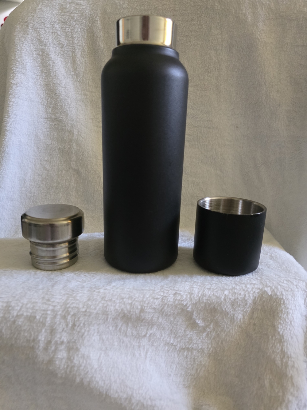 h2go Lodge Matte Black 16.9oz Stainless Steel Thermal Bottle